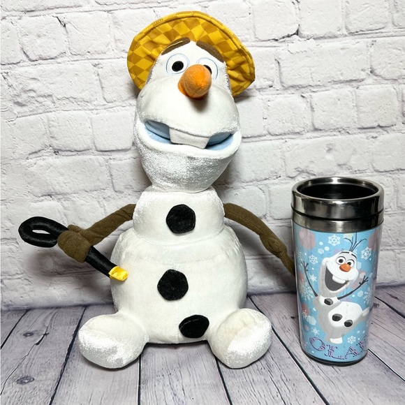 Thermal Cup & Collectible Singing Olaf Plush Toy Disney Frozen Musical Summer! - Picture 14 of 14